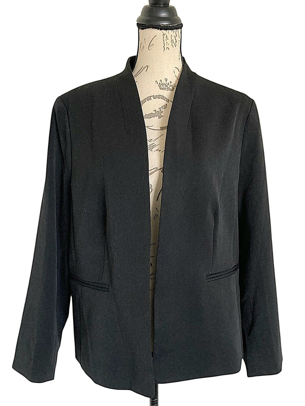 J. Crew Black Open-Front Blazer